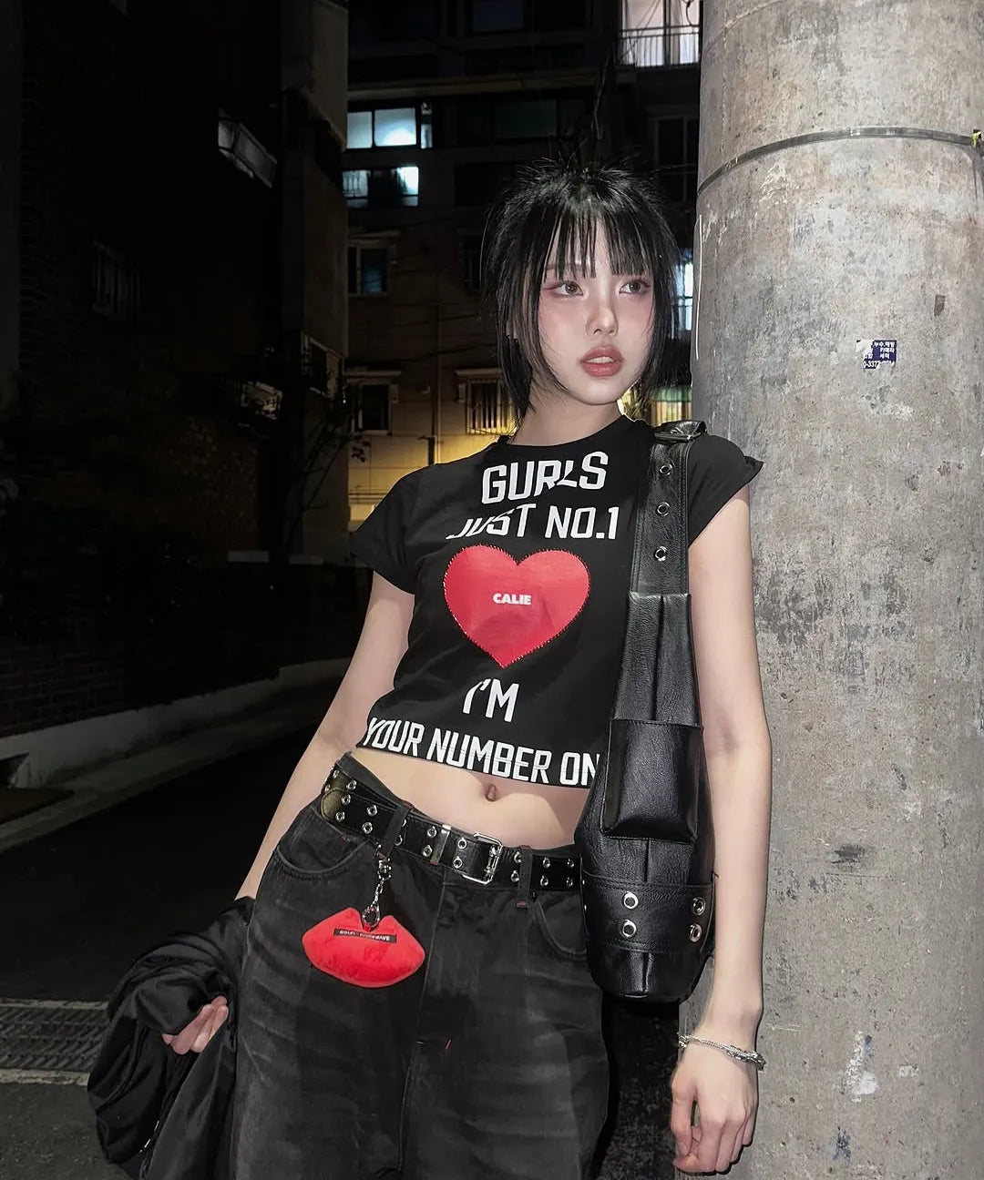 [Aespa Karina Worn] ASIF CALIE Gurls Just T-Shirt