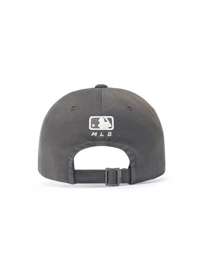 [Aespa Karina & TWS Pick] 26SS MLB Vintage Washed Curve Logo Unstructured Ball Cap New York Yankees