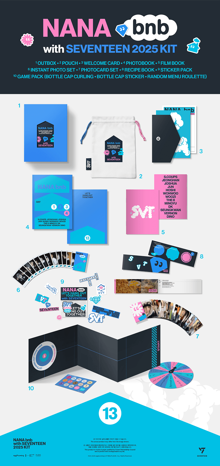 SEVENTEEN - NANA bnb with SEVENTEEN 2025 KIT
