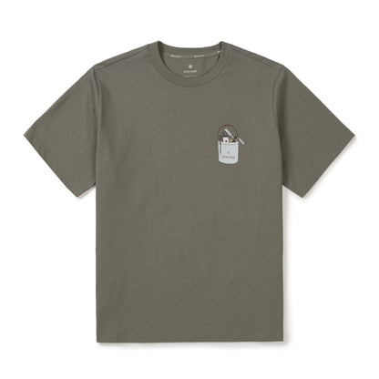 [BTS V Pick]26 Summer Snow Peak Cotton Botanic Graphic Short Sleeve T-shirt