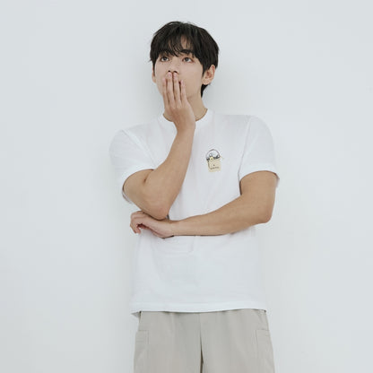 [BTS V Pick]26 Summer Snow Peak Cotton Botanic Graphic Short Sleeve T-shirt