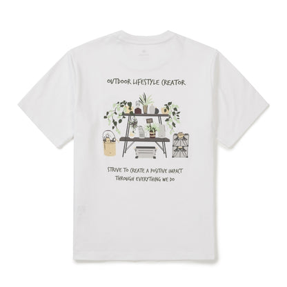 [BTS V Pick]26 Summer Snow Peak Cotton Botanic Graphic Short Sleeve T-shirt