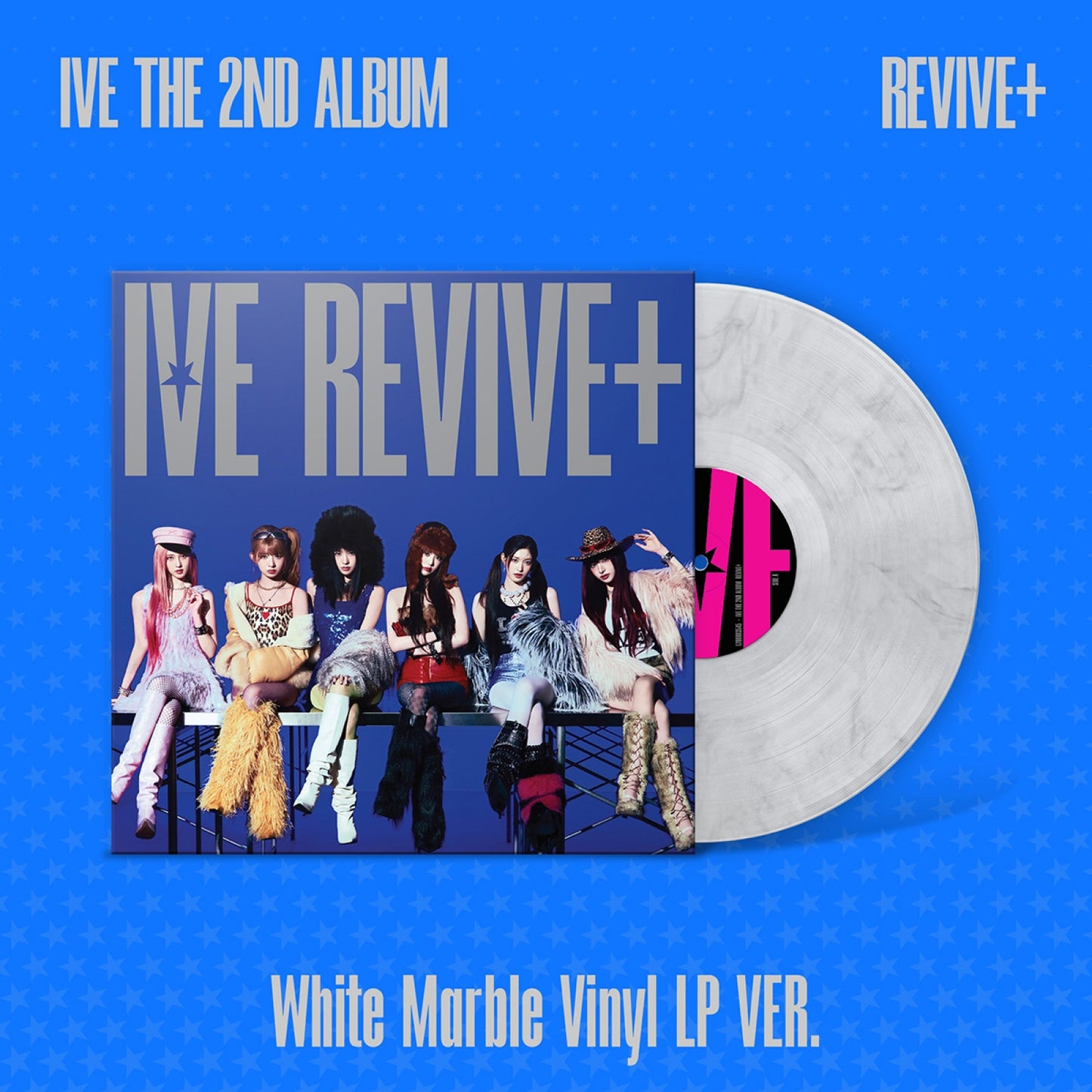 IVE - THE 2ND ALBUM REVIVE+ (White Marble Vinyl LP Ver.)