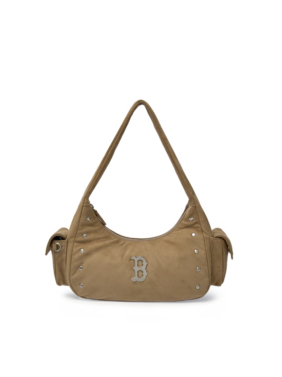[Aespa Karina Pick] 26FW MLB Vintage Street Studded Hobo Bag