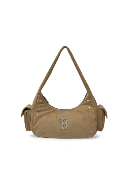 [Aespa Karina Pick] 26FW MLB Vintage Street Studded Hobo Bag