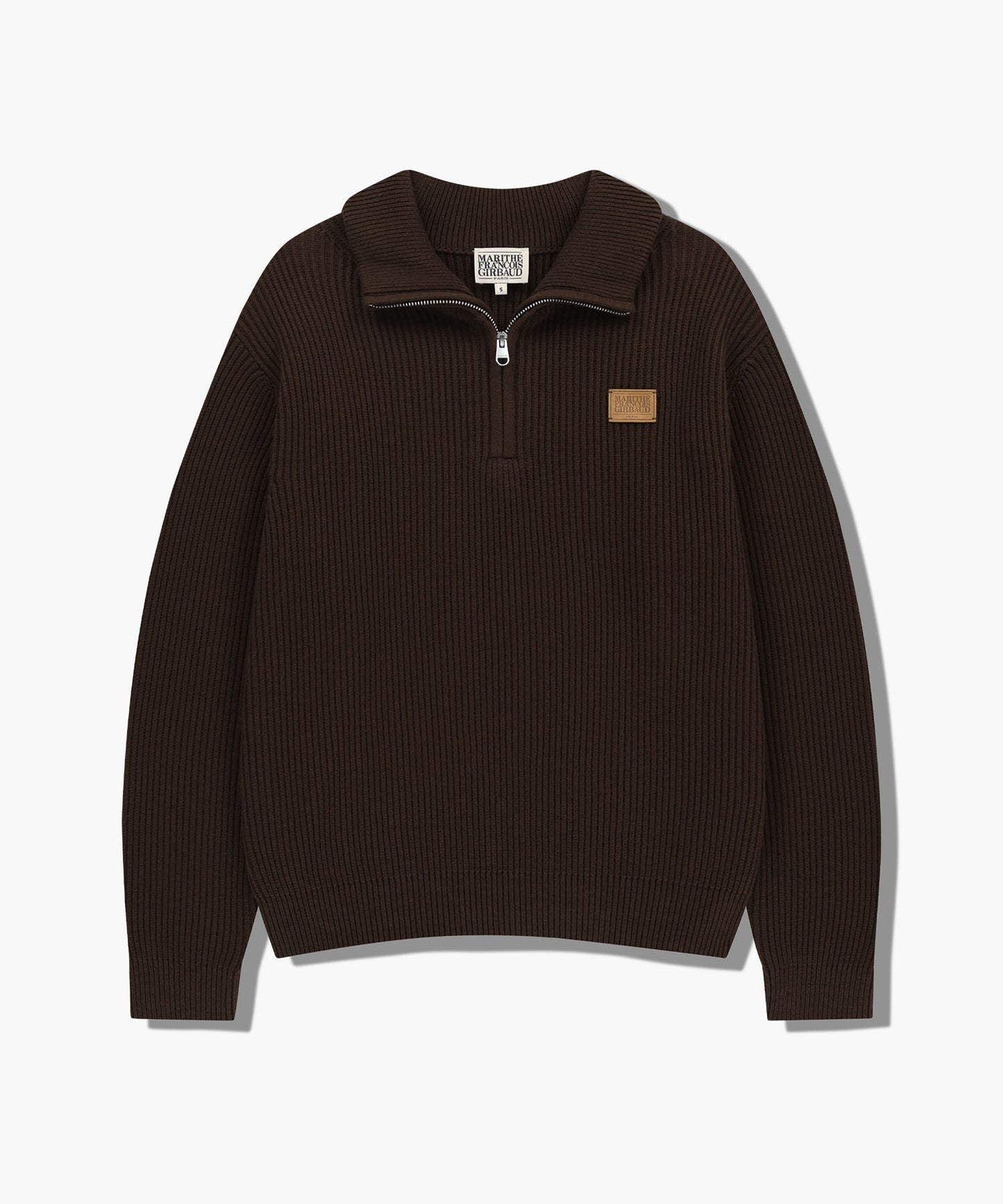 [Cha Eunwoo & Go Youn Jung Worn] Marithé et François Girbaud Half Neck Zip-Up Knit