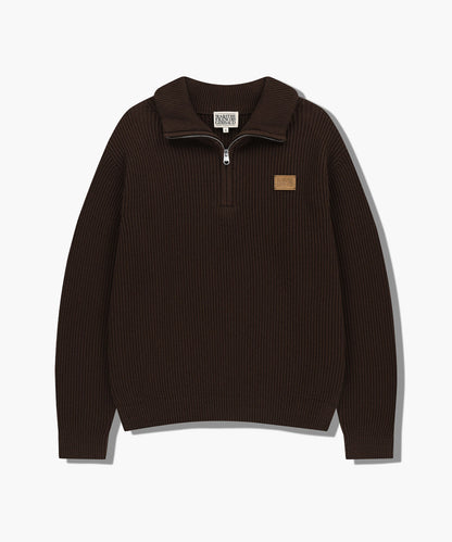 [Cha Eunwoo & Go Youn Jung Worn] Marithé et François Girbaud Half Neck Zip-Up Knit