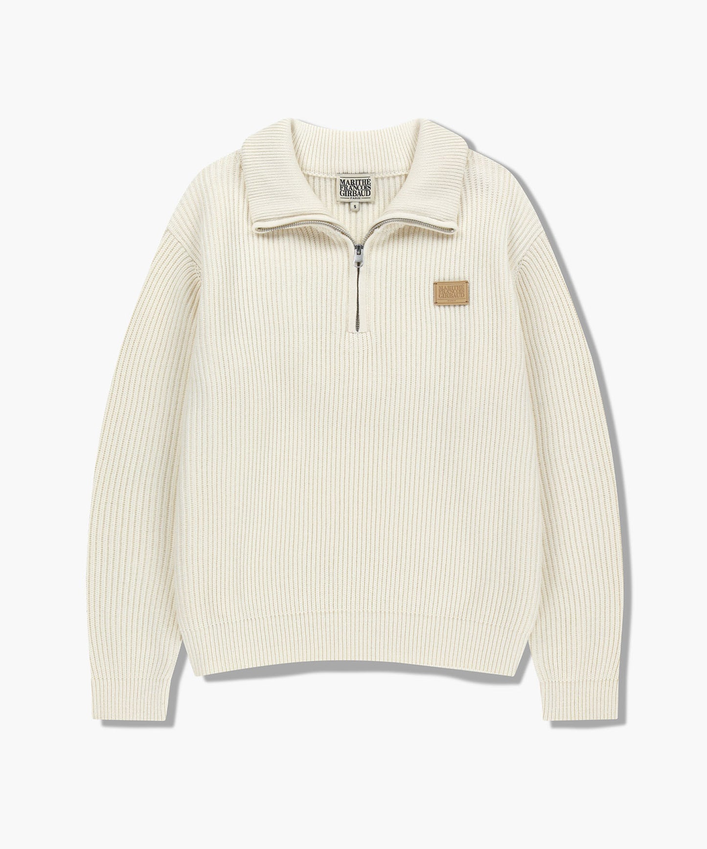 [Cha Eunwoo & Go Youn Jung Worn] Marithé et François Girbaud Half Neck Zip-Up Knit