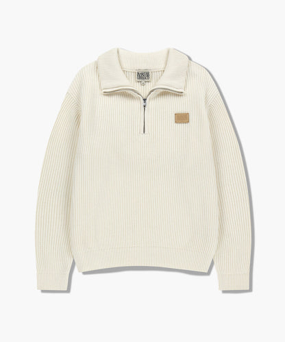 [Cha Eunwoo & Go Youn Jung Worn] Marithé et François Girbaud Half Neck Zip-Up Knit