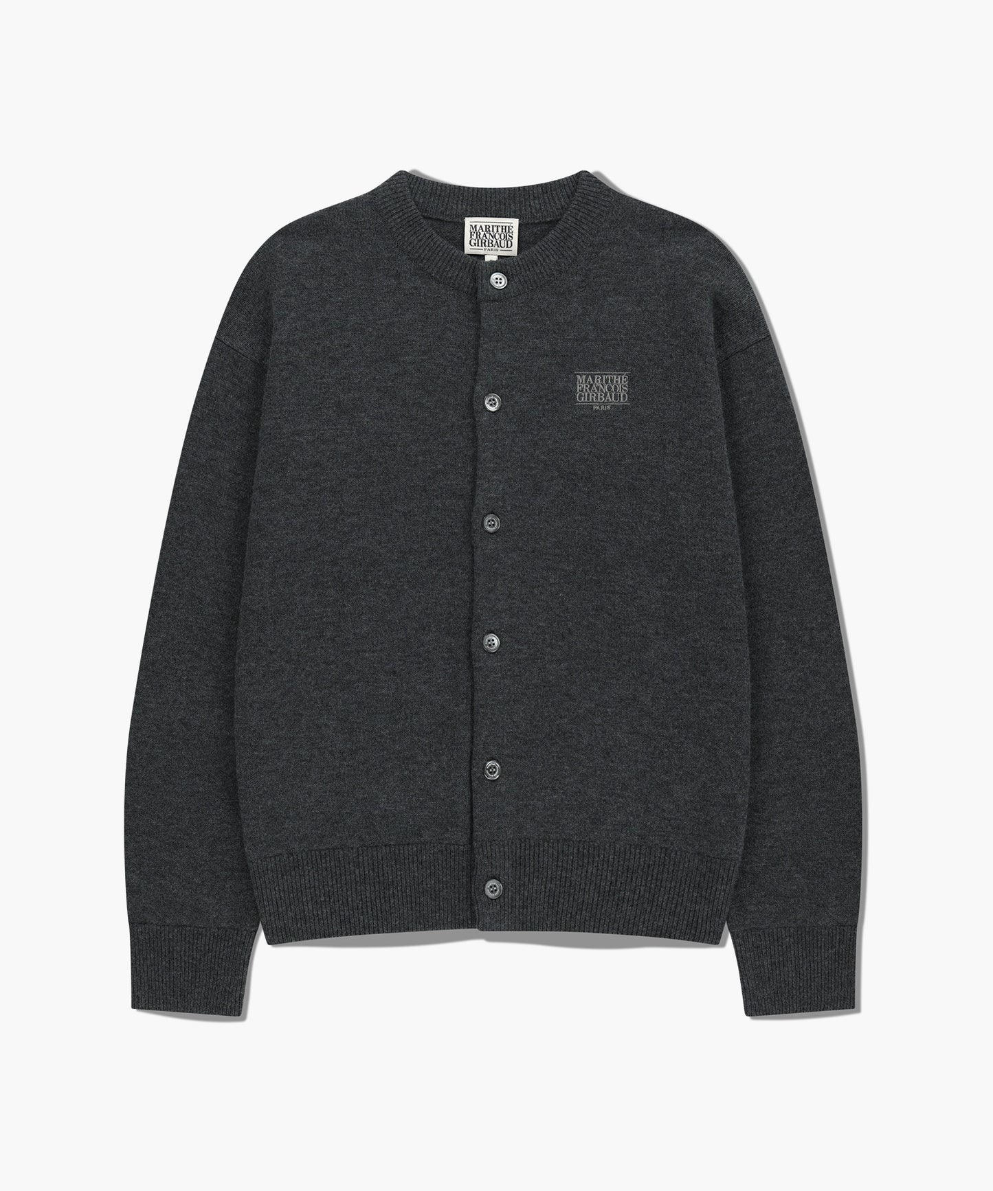 [Cha Eunwoo & Go Youn Jung Worn] Marithé et François Girbaud Basic Round Neck Cardigan