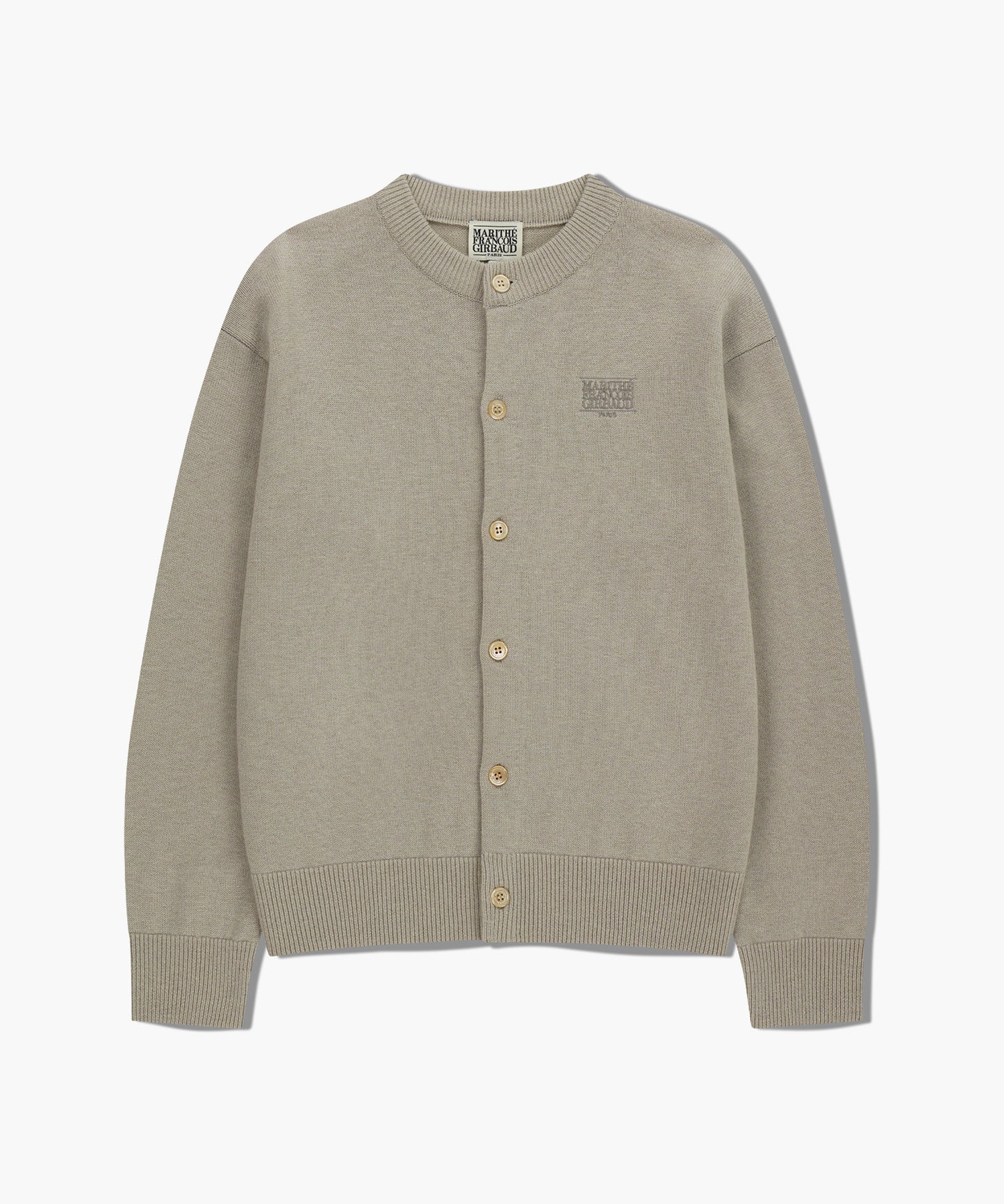 [Cha Eunwoo & Go Youn Jung Worn] Marithé et François Girbaud Basic Round Neck Cardigan