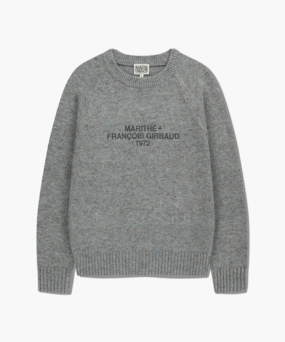 [Cha Eunwoo Worn] Marithé et François Girbaud Lettering Logo Knit Pullover
