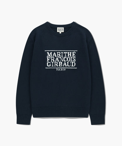 [Cha Eunwoo Worn] Marithé et François Girbaud Classic Logo Knit Pullover