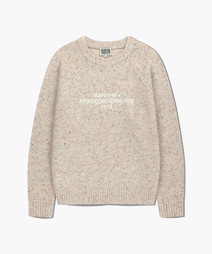 [Cha Eunwoo Worn] Marithé et François Girbaud Lettering Logo Knit Pullover