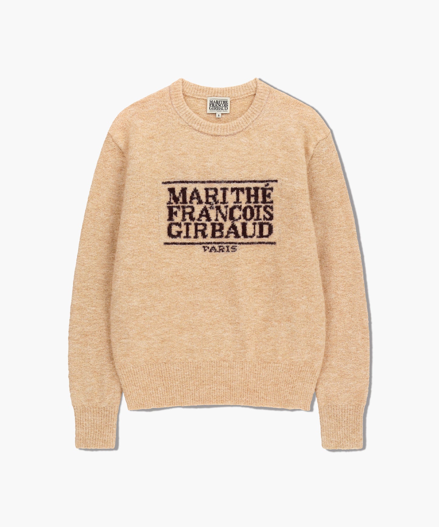 [Worn By Cha Eunwoo & Go Youn-jung] Marithé Et François Girbaud  - BOUCLE CLASSIC LOGO KNIT PULLOVER