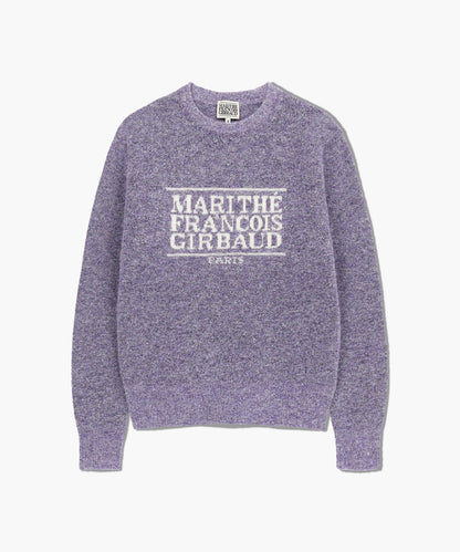 [Worn By Cha Eunwoo & Go Youn-jung] Marithé Et François Girbaud  - BOUCLE CLASSIC LOGO KNIT PULLOVER