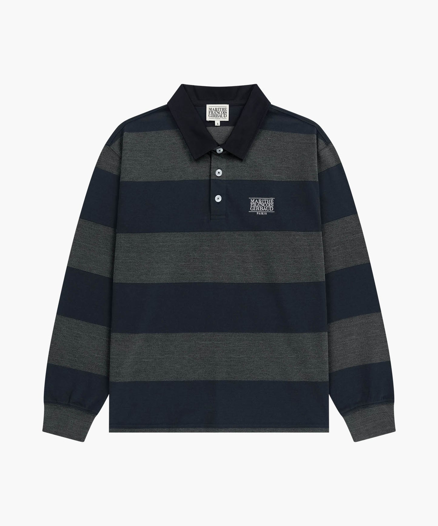 [Cha Eunwoo Worn] Marithé et François Girbaud Washed Denim Collar Long Sleeve Tee