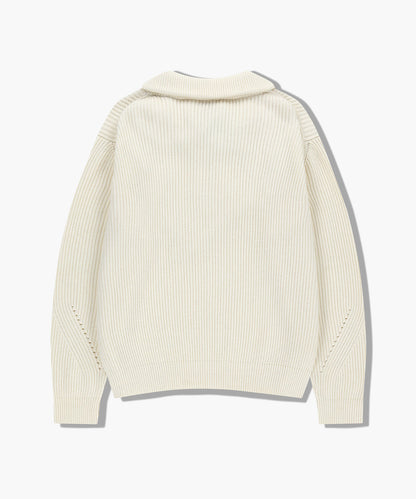 [Cha Eunwoo & Go Youn Jung Worn] Marithé et François Girbaud Half Neck Zip-Up Knit