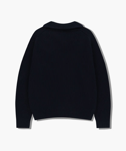 [Cha Eunwoo & Go Youn Jung Worn] Marithé et François Girbaud Half Neck Zip-Up Knit