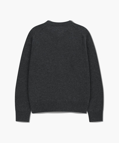 [Cha Eunwoo & Go Youn Jung Worn] Marithé et François Girbaud Basic Round Neck Cardigan