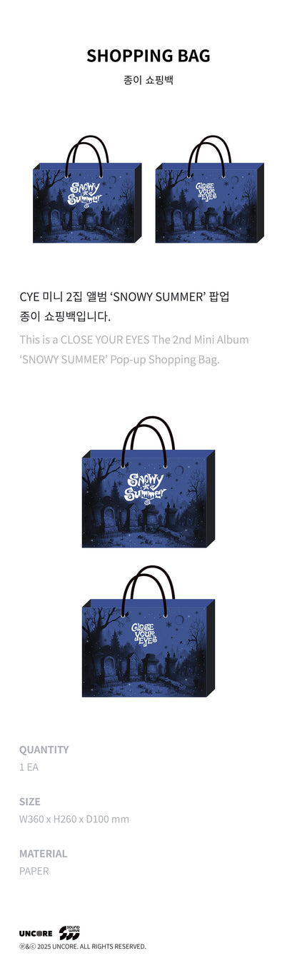 CLOSE YOUR EYES POP-UP [Snowy Summer] MD
