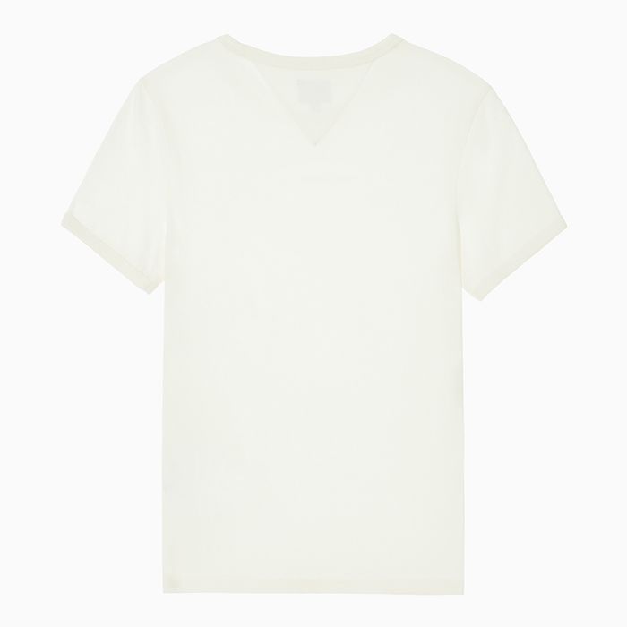 [Ive Wonyoung Pick] Tommy Jeans Crest Ringer T-Shirt (Ancient White)