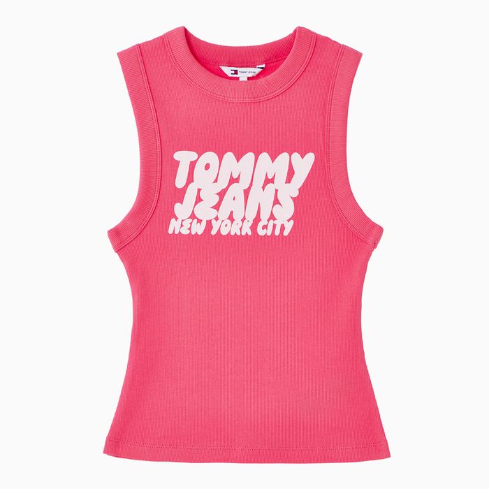 [Ive Wonyoung Pick] Tommy Jeans Stretch Bubble Tank Top