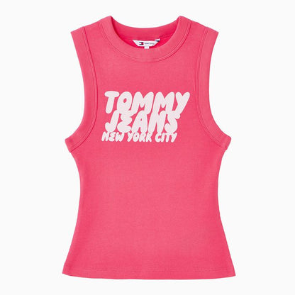 [Ive Wonyoung Pick] Tommy Jeans Stretch Bubble Tank Top