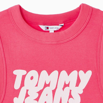 [Ive Wonyoung Pick] Tommy Jeans Stretch Bubble Tank Top