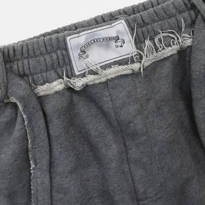 [NCT Wish Riku Worn] BAD BLOOD w-pts25-094 Raw Edge Convex Jogger - Washed Grey