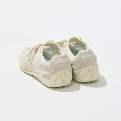 CLCL [CLEVER CLOGER] - Nudge Lace Up Sneakers (Beige)