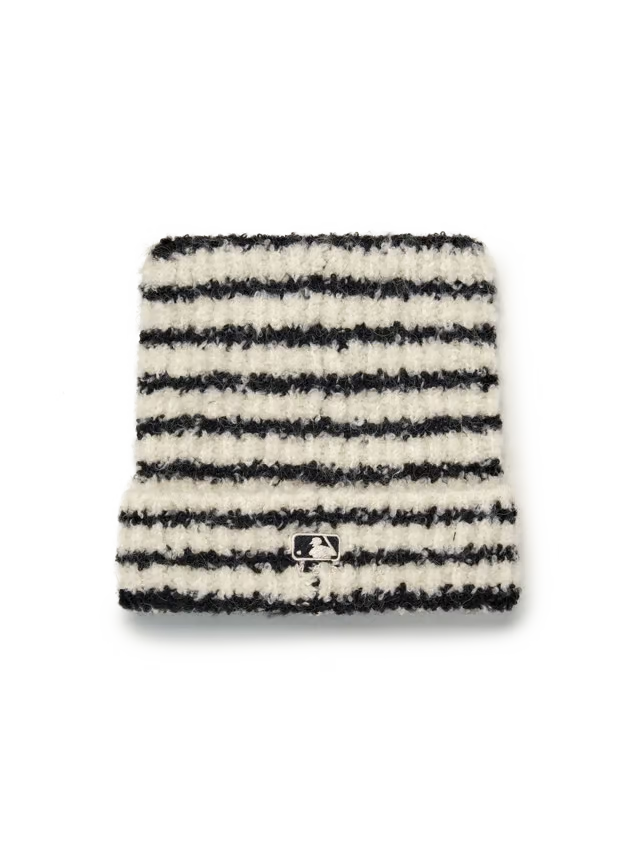 [Aespa Karina & TWS Pick] MLB Striped Meow Beanie New York Yankees