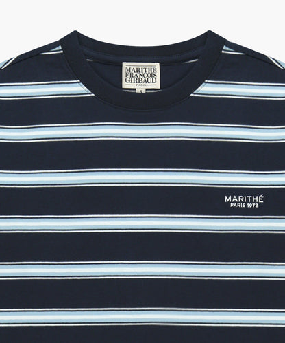 [Worn by Cha Eunwoo] Marithé et François Girbaud Multi Color Stripe Long Sleeve