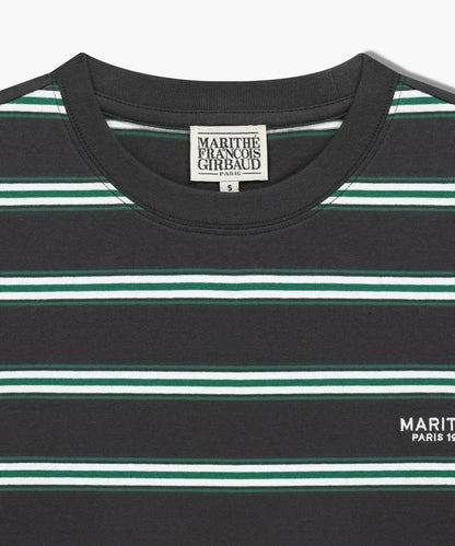 [Worn by Cha Eunwoo] Marithé et François Girbaud Multi Color Stripe Long Sleeve