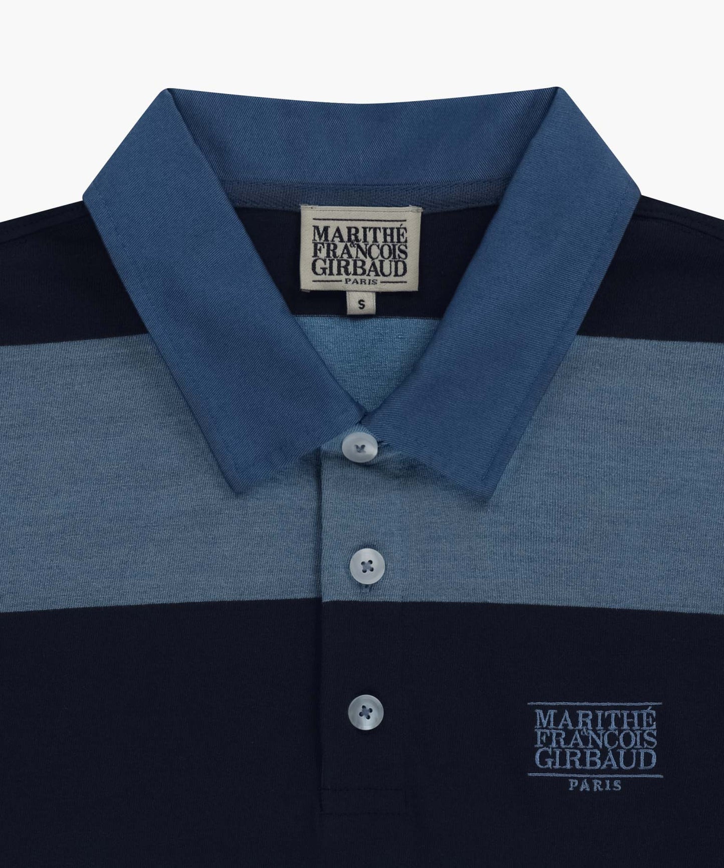 [Cha Eunwoo Worn] Marithé et François Girbaud Washed Denim Collar Long Sleeve Tee