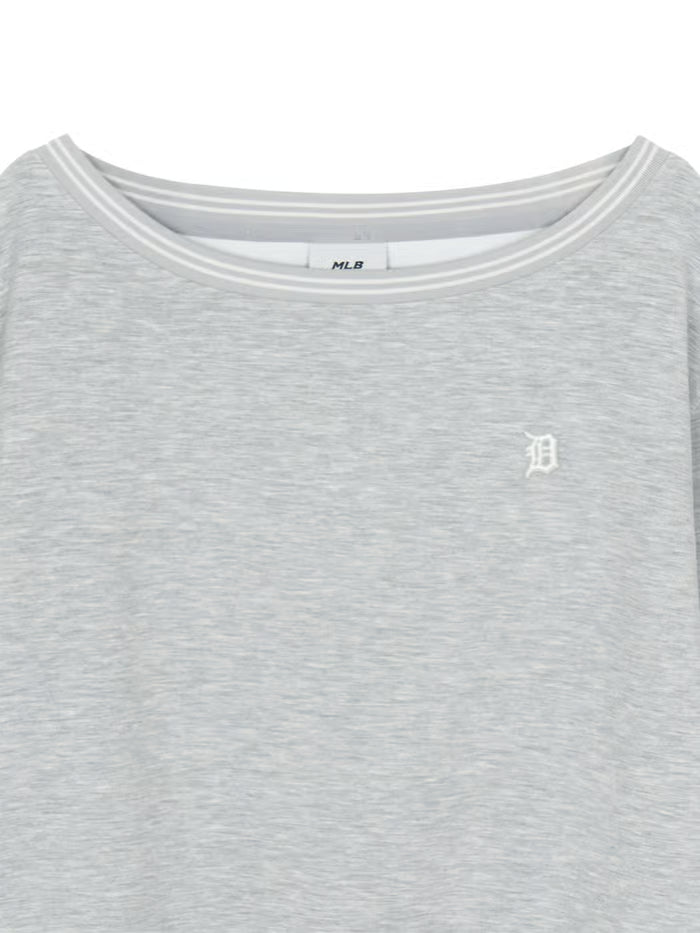 [RESCENE X MLB] 26FW Women's Varsity Lace Tape Off-Shoulder Sweatshirt