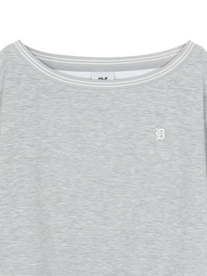 [RESCENE X MLB] 26FW Women's Varsity Lace Tape Off-Shoulder Sweatshirt