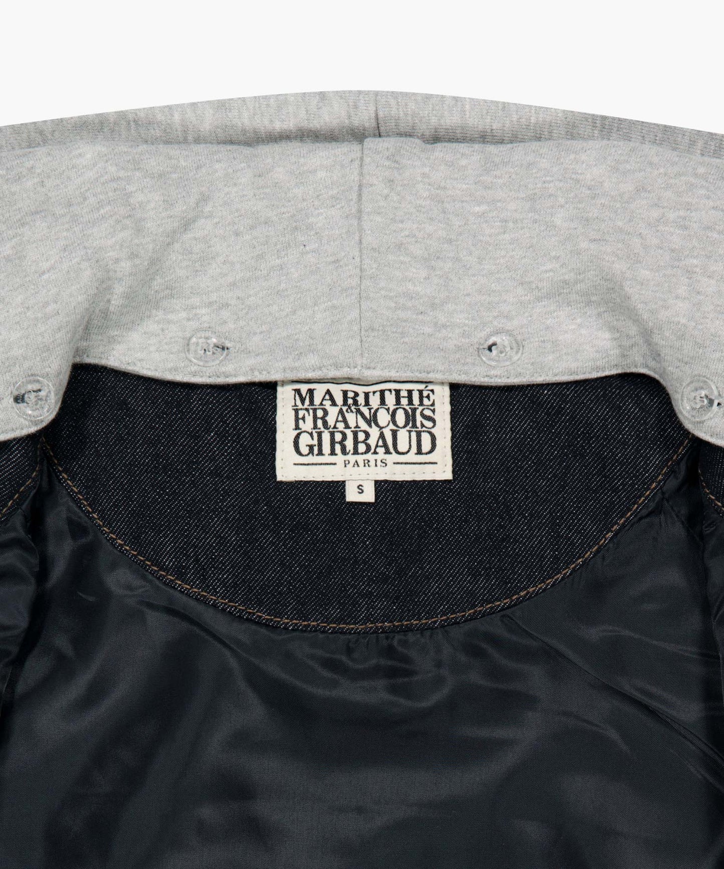 [Cha Eunwoo Worn] Marithé et François Girbaud Classic Logo Raglan Denim Varsity Jacket