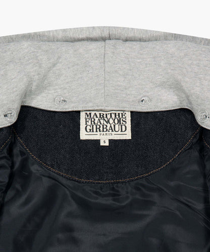 [Cha Eunwoo Worn] Marithé et François Girbaud Classic Logo Raglan Denim Varsity Jacket