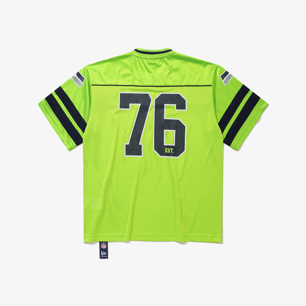 [KiiKii Haum Worn] New Era NFL Seattle Seahawks Fan Wear T-Shirt Neon Green