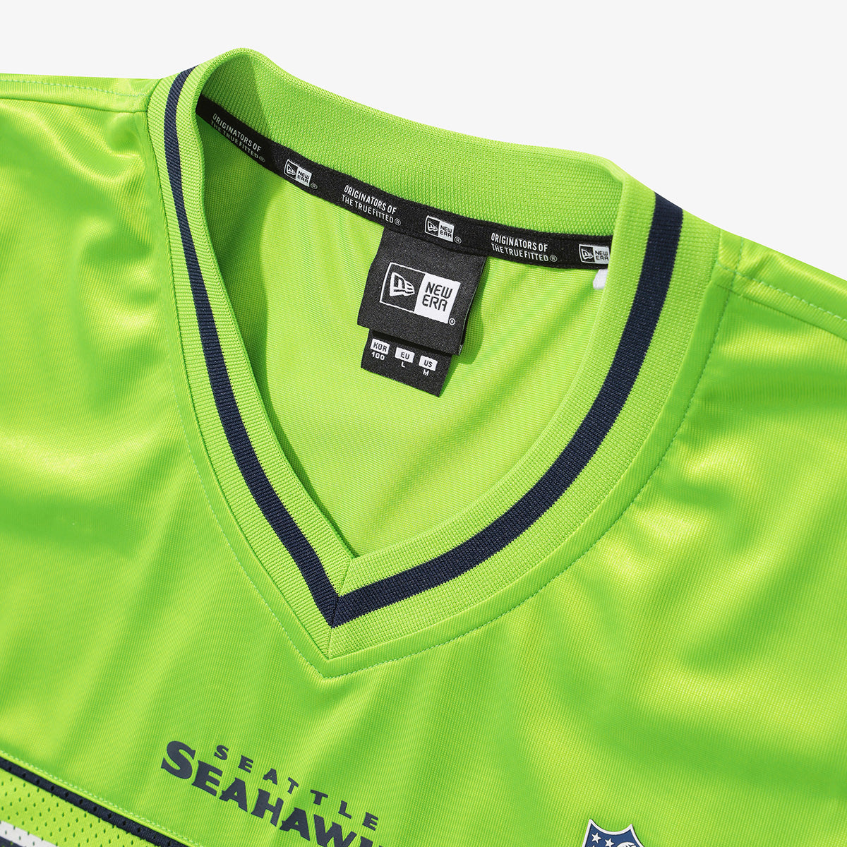 [KiiKii Haum Worn] New Era NFL Seattle Seahawks Fan Wear T-Shirt Neon Green