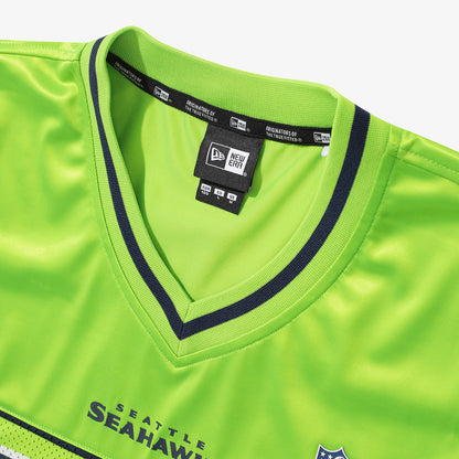 [KiiKii Haum Worn] New Era NFL Seattle Seahawks Fan Wear T-Shirt Neon Green