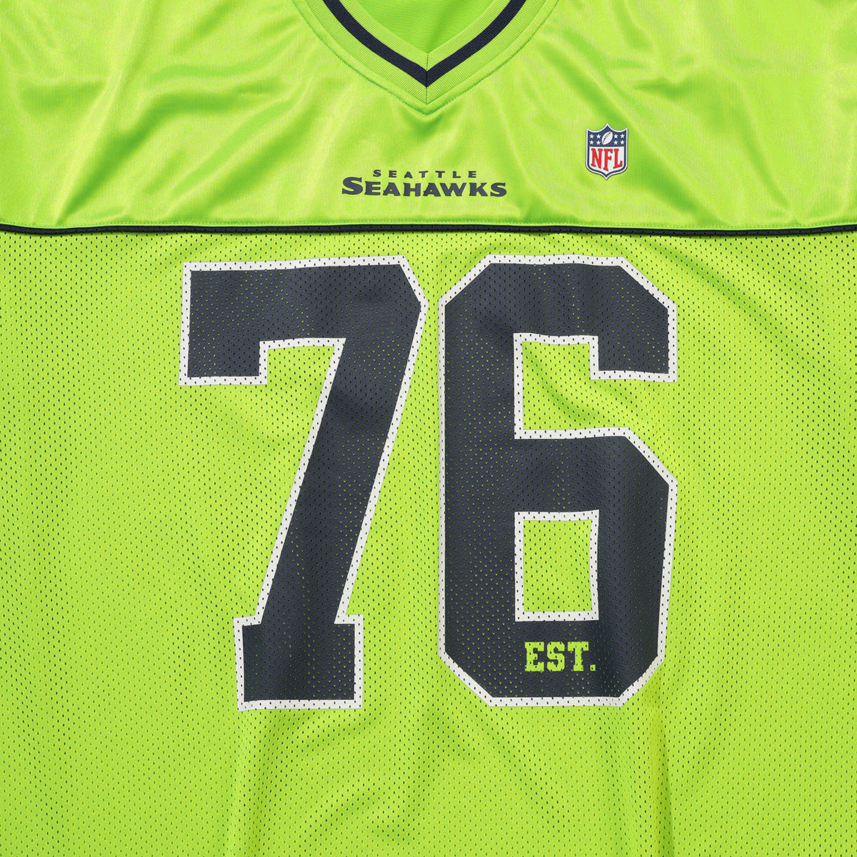 [KiiKii Haum Worn] New Era NFL Seattle Seahawks Fan Wear T-Shirt Neon Green