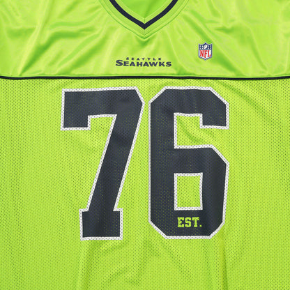 [KiiKii Haum Worn] New Era NFL Seattle Seahawks Fan Wear T-Shirt Neon Green