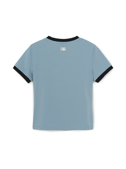 [Aespa Karina Worn] 26 Summer MLB Women's Basic Small Logo Ringer T-shirt