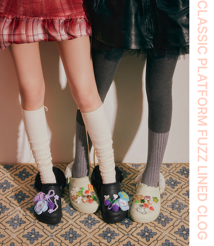 [Ive Gaeul & Leeseo Pick] Crocs Classic Platform Fuzz Lined Clog