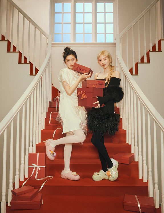 [Ive Gaeul & Leeseo Pick] Crocs Classic Platform Fuzz Lined Clog