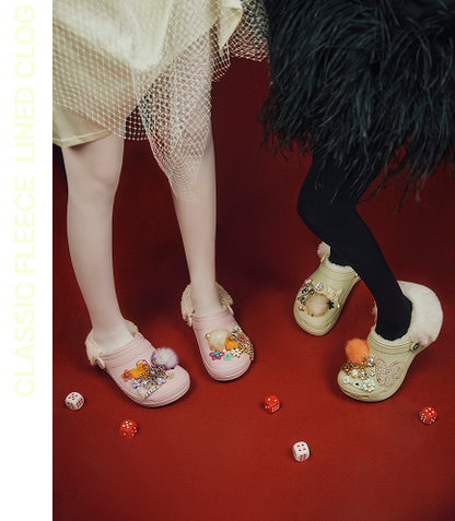 [Ive Gaeul & Leeseo Pick] Crocs Classic Platform Fuzz Lined Clog