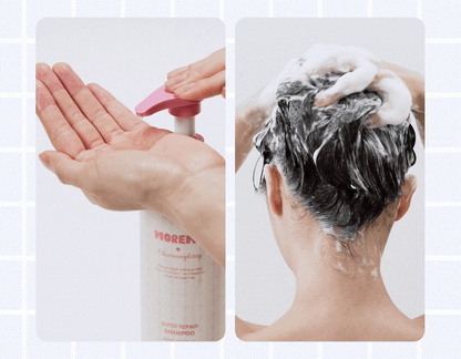 [Charmy Kitty Edition] Moremo Super Repair Shampoo 480ml Special Set (+20ml + Wristband Set Gift)