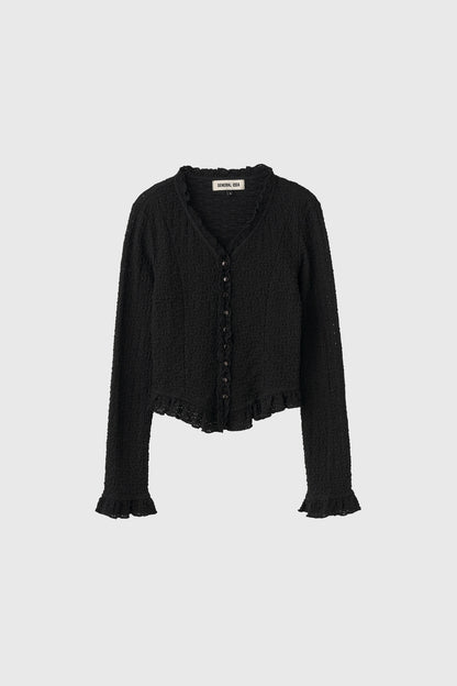 GENERAL IDEA -    WOMAN Lace Frill Blouse